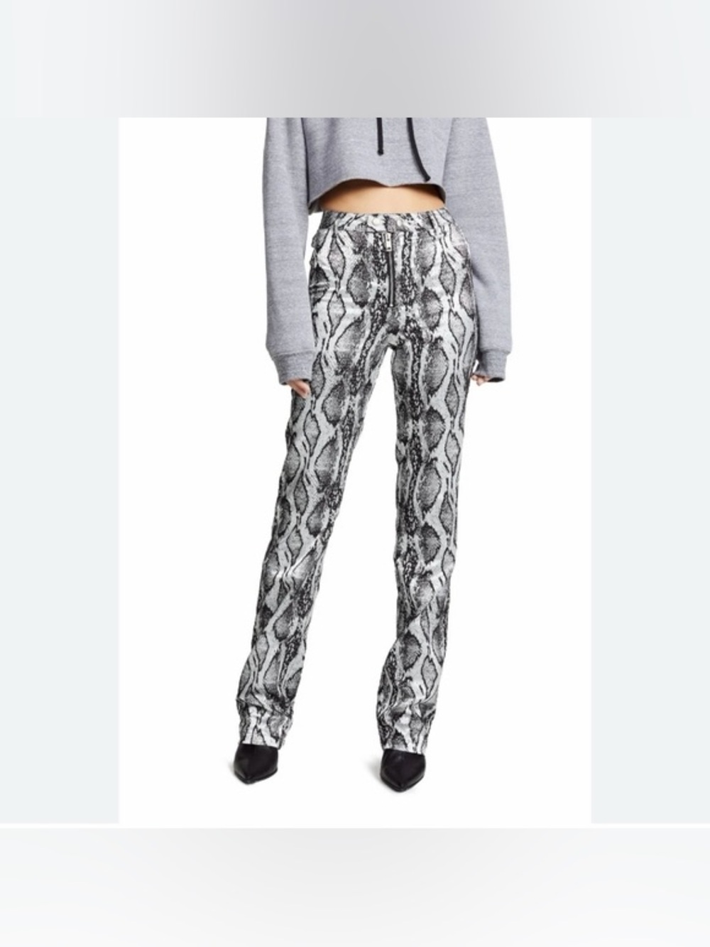 I.AM.GIA Slater Snake Print Zip-Front Pant Size Large - Picture 5 of 10